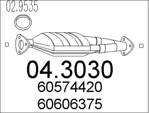 катализатор MTS 04.3030