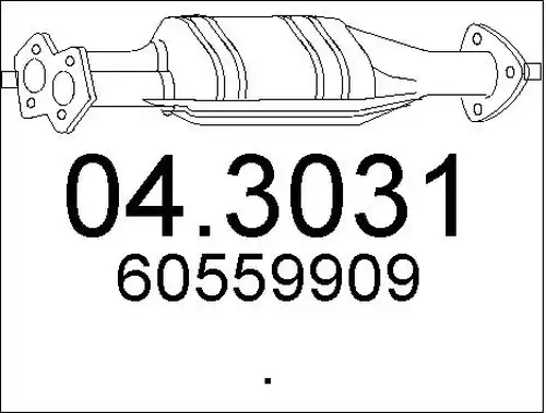 катализатор MTS 04.3031