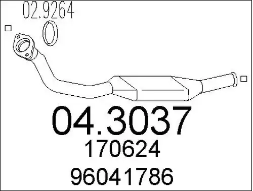 катализатор MTS 04.3037