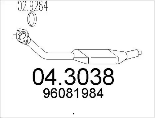катализатор MTS 04.3038