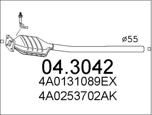 катализатор MTS 04.3042