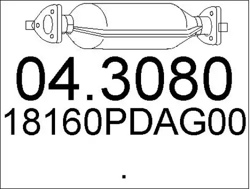 катализатор MTS 04.3080