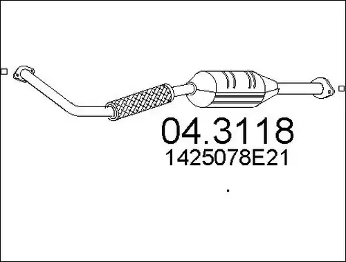 катализатор MTS 04.3118