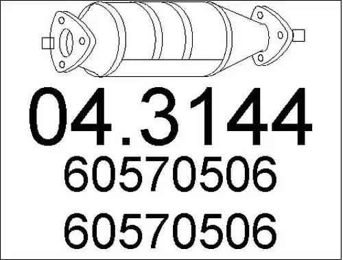 катализатор MTS 04.3144
