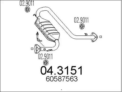 катализатор MTS 04.3151