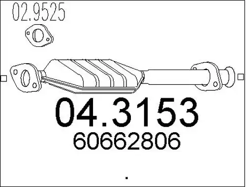 катализатор MTS 04.3153