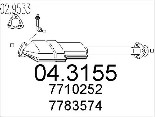 катализатор MTS 04.3155