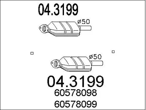 катализатор MTS 04.3199