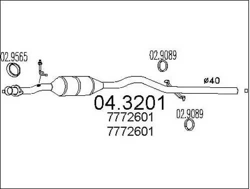 катализатор MTS 04.3201