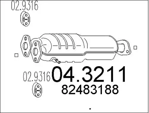 катализатор MTS 04.3211