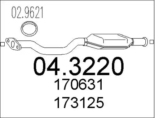 катализатор MTS 04.3220