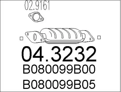 катализатор MTS 04.3232