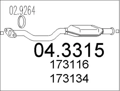 катализатор MTS 04.3315