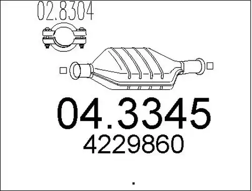 катализатор MTS 04.3345