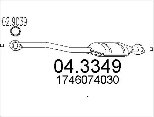 катализатор MTS 04.3349