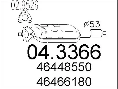 катализатор MTS 04.3366