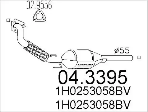 катализатор MTS 04.3395
