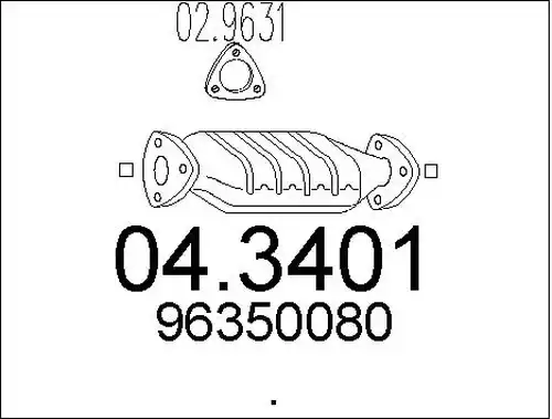 катализатор MTS 04.3401