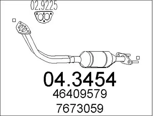 катализатор MTS 04.3454