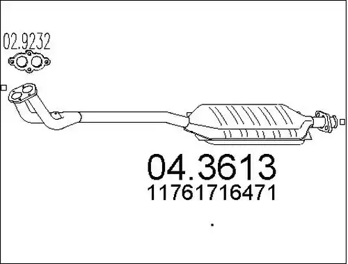 катализатор MTS 04.3613