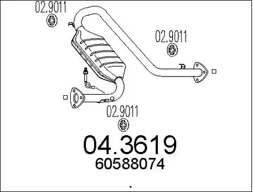 катализатор MTS 04.3619