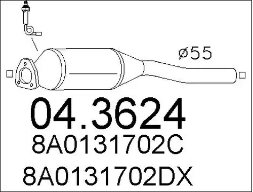 катализатор MTS 04.3624