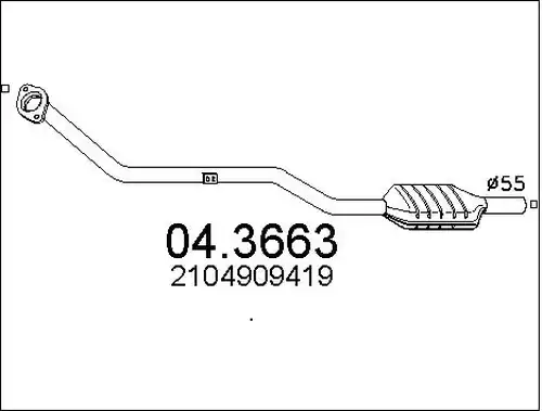 катализатор MTS 04.3663