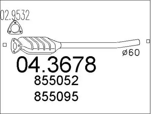 катализатор MTS 04.3678