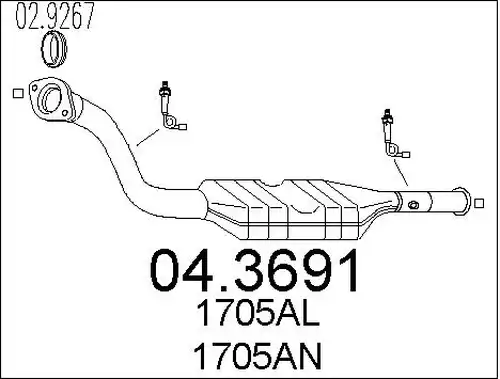 катализатор MTS 04.3691