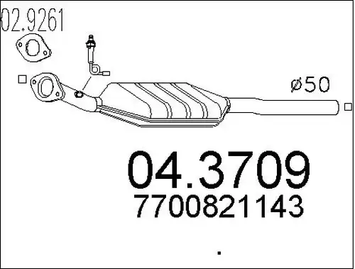 катализатор MTS 04.3709