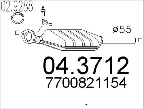 катализатор MTS 04.3712