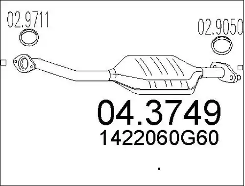 катализатор MTS 04.3749