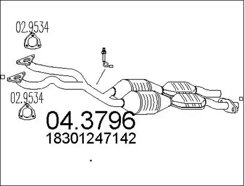 катализатор MTS 04.3796