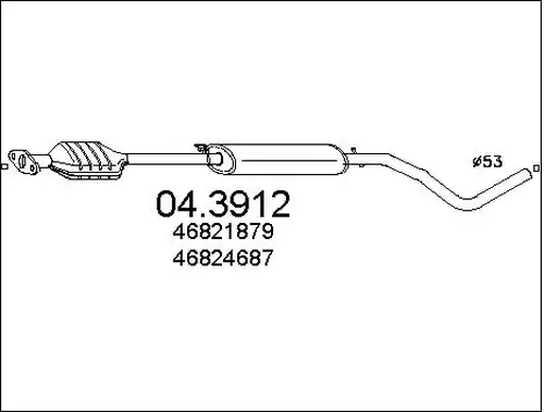 катализатор MTS 04.3912
