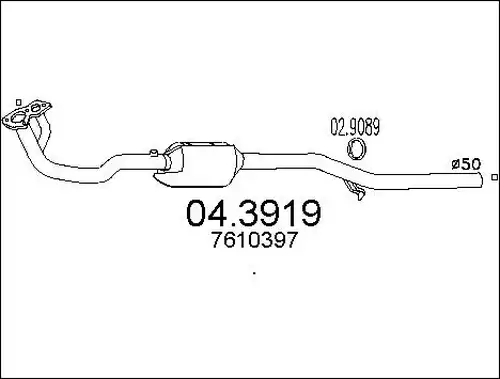 катализатор MTS 04.3919