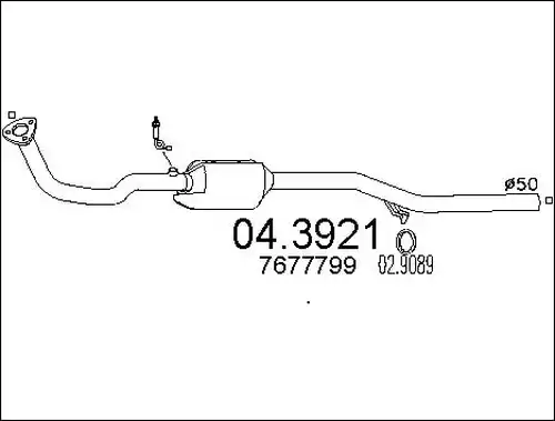 катализатор MTS 04.3921