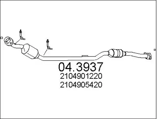 катализатор MTS 04.3937