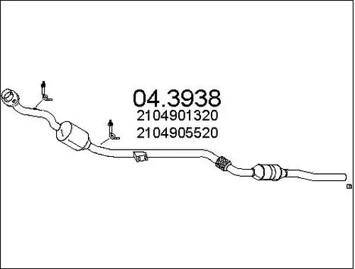 катализатор MTS 04.3938