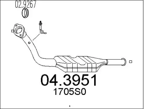 катализатор MTS 04.3951