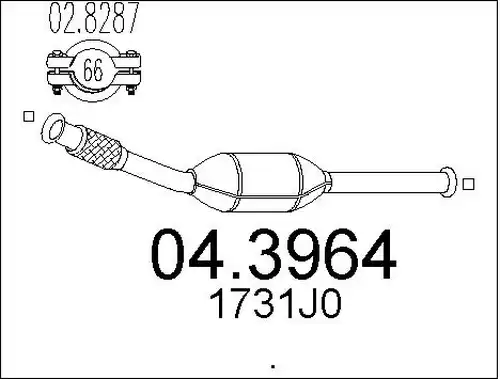 катализатор MTS 04.3964