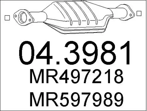 катализатор MTS 04.3981