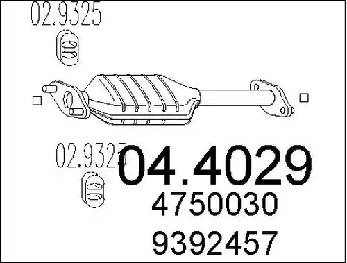 катализатор MTS 04.4029