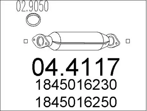 катализатор MTS 04.4117