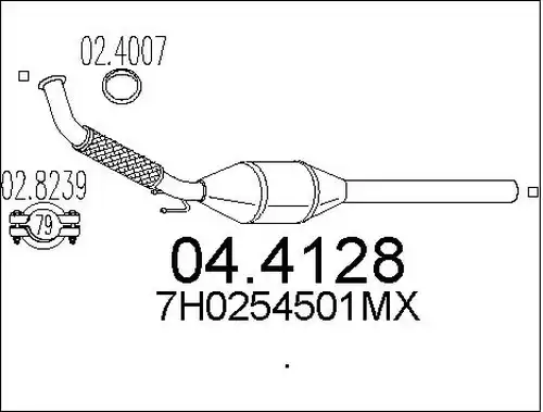 катализатор MTS 04.4128