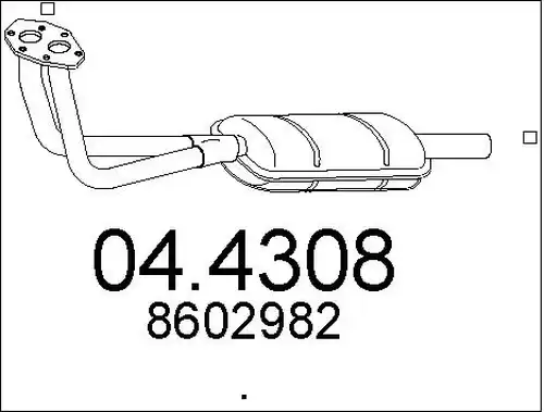 катализатор MTS 04.4308