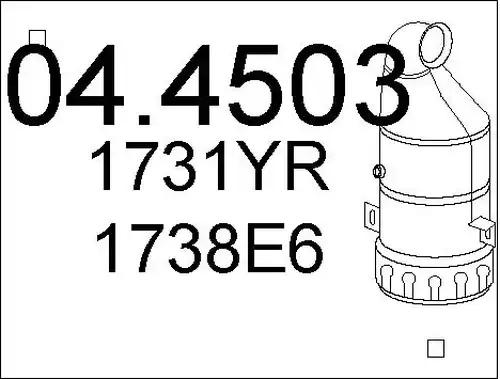 катализатор MTS 04.4503