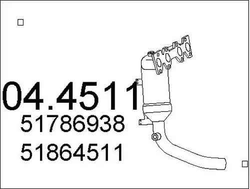 катализатор MTS 04.4511