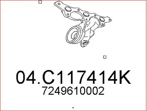 изпускателна тръба MTS 04.C117414K