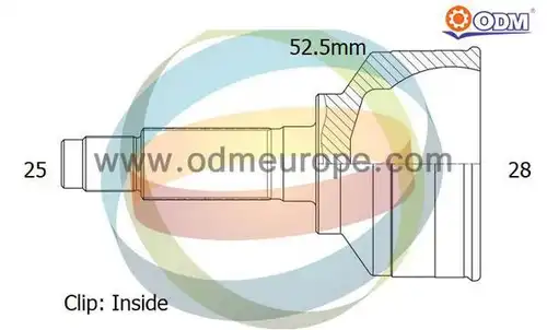 каре комплект, полуоска Multiparts 12-001922