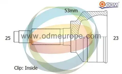 каре комплект, полуоска Multiparts 12-011986